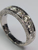 18CT White Gold Diamond Eternity Ring Size N 1/2