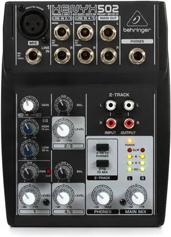 BEHRNGER Xenyx 502 Mixer inc. DC Power Supply.