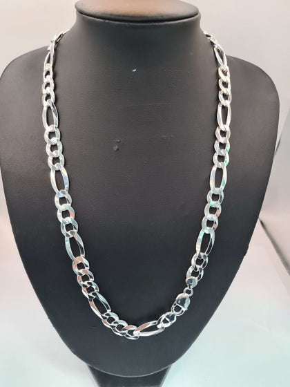 BRAND NEW SILVER CHAIN FIG, 925, WEIGHT 69.77 LENGHT 22