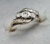 18ct Gold Diamond Ring Size M1/2