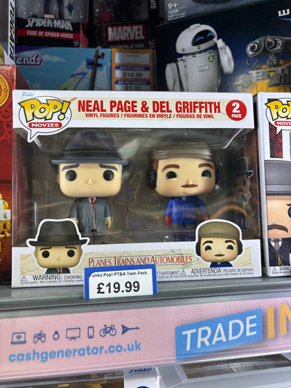 Funko Pop Movies (2 Pack): Trains, Planes and Automobiles; Neal Page and Del Griffith