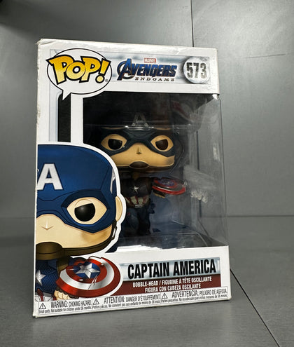 ** COLLECTION ONLY ** Funko Pop! #573 Marvel Avengers Endgame Captain America with Broken Shield