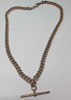 9CT ROSE GOLD DOUBLE ALBERT T-BAR CHAIN (HALLMARKED ON EACH LINK) PRESTON STORE