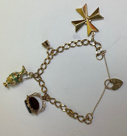 9CT Gold Charm Bracelet