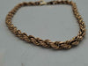 Yellow Gold Twisted Rope Chain Bracelet - 8" Long - 2.65 Grams