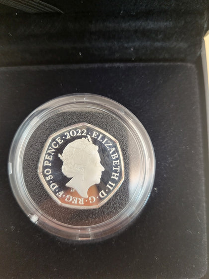 **SALE** 50 Years Of Pride - 2022 UK 50p Silver Proof Colour Coin - Number 0817