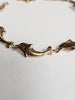 14ct Rose Gold Dolphin Bracelet - 8.5" - 7.39G - Hallmarked