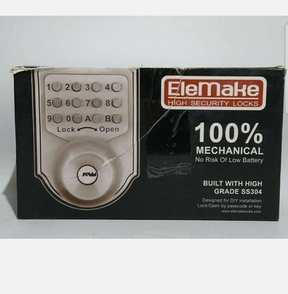 **Sale** Elemake High Security Locks Ax-mkd001 100% Mechanical Deadbolt Ss 304 **Collection Only**