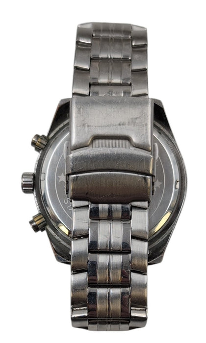 Megalith 8212 Military-Style Quartz Chronograph Stainless Steel Watch