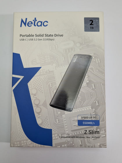 New Netac 2TB Portable SSD Drive Factory Sealed