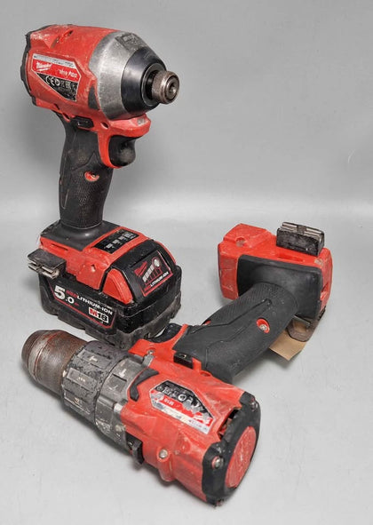 Milwaukee M18 FPD2 M18 CBLID Impact And Combi Drill With 1 5Ah Battery, Charger and hard case