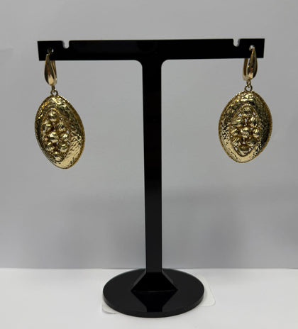 14ct Fancy Earrings , 9.7g - ** Hallmarked **