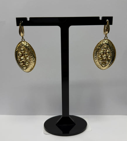 14ct Fancy Earrings , 9.7g - ** Hallmarked **