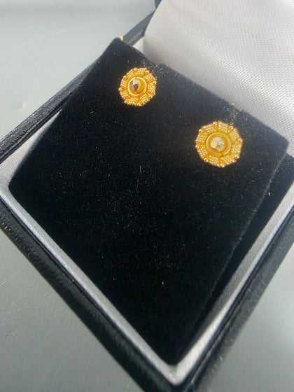 22CT Gold Earrings 1.2G