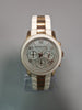 Michael Kors Womens Runway Watch MK-5464 Gold White Rubber