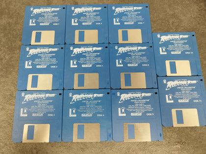 Amiga Indiana Jones And The Fate Of Atlantis. Big Box. 11 Discs..