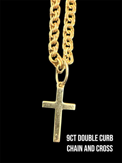 Super weight Double curb chain and Cross 24