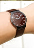 Poscor Sapphire Classic Brown Watch with Date