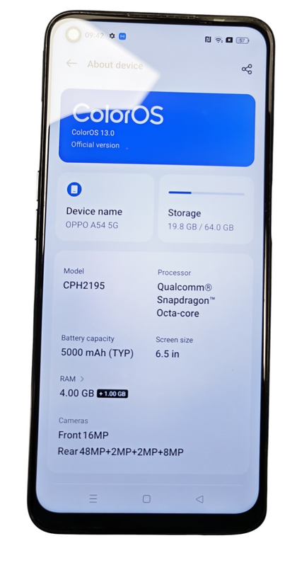 Oppo A54 5G 64GB - Unlocked **Unboxed**