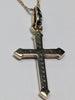 ABELINI 9CT GOLD DIAMOND CROSS & 9CT GOLD CHAIN BOXED PRESTON STORE