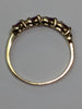 9ct Gold Diamond & Red Stone Ring - Size S