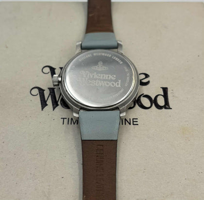 Vivienne Westwood Bloomsbury Women's Watch VV152WHWH Blue Leather and box
