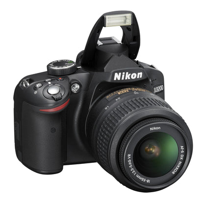 Nikon D3200 Digital SLR with 18-55mm VR II Lens - Black