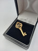 9CT Gold "18" Pendant with Key Pendant, 1.97Grams Total, Boxed