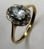 9ct Gold Diamond & CZ Ring Size K 1/2