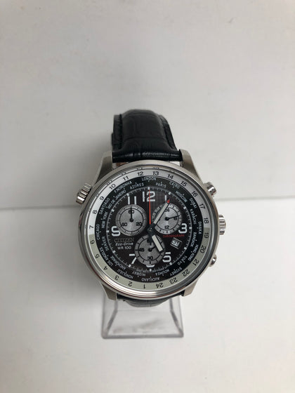 Citizen Men's Eco-Drive World Time Chronograph ( 24 Month warranty)