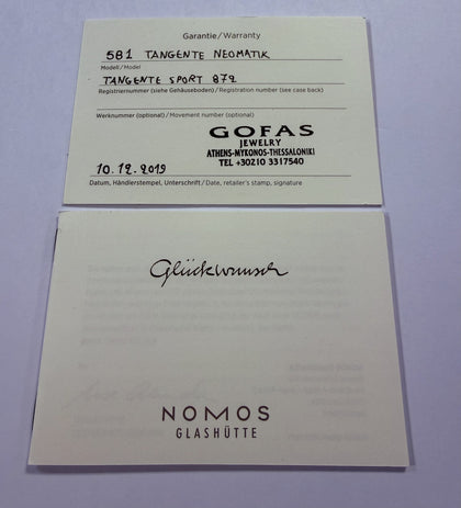 NOMOS Tangente Neomatik Glashütte Tangente Sport Neomatik 42 Watch