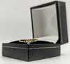 375 Hallmarked, Yellow Gold, Heart Shaped Stone on Thin Band, Engraved 'I Love You', Size N/6 1.15g