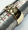 9ct yellow gold wedding band with diamond size Q 1/2