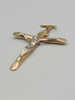 9ct Yellow Gold Crucifix Cross Pendant – 1.41g – Approx. 1.5" Long