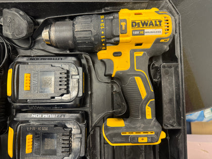 DeWalt Combi Drill DCD778 Cordless Brushless 18V XR 3 Batteries - Great Yarmouth