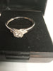 9 Karat white gold ring