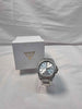 Guess Zeus Silver Mens Watch - Quartz Battery - W/ Day/Date - Silver Bracelet - Comes With Box