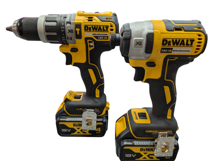 DEWALT 18V CORDLESS HAMMER DRILL & IMPACT DRIVER INC 2 X 4AH BATTERIES PRESTON STORE