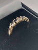 (9ct 375 Hallmarked&Tested), White And Black Stone Ring, Weight: 2.20g, Size O