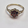 9CT GOLD RED STONE RING SIZE M 1.57G PRESTON STORE