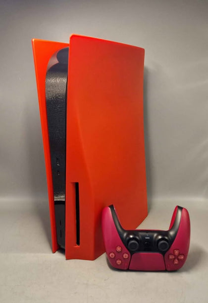 Playstation 5 Console, 825gb, Volcanic Red with Cosmic Red Pad