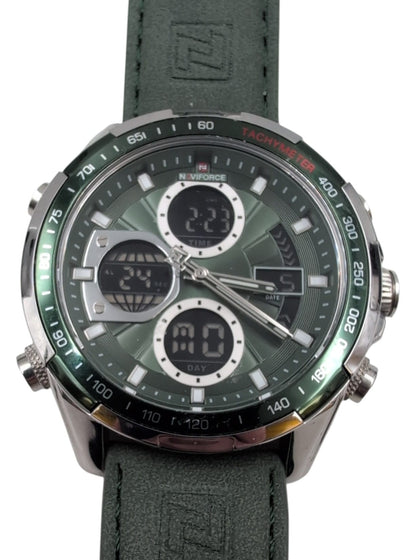 NAVIFORCE NF9197 Analog-Digital Green Watch 