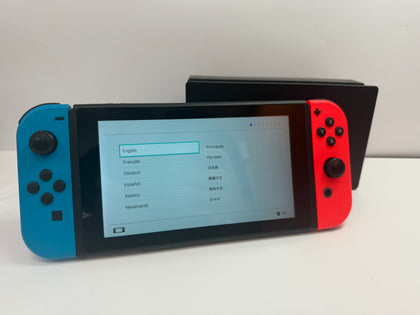 Nintendo Switch - Neon red/blue console