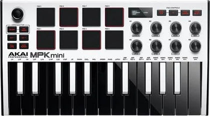 Akai Professional MPK Mini MK3 25-Key Ultra-Portable USB MIDI - White, B