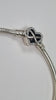Sparkling Infinity Heart Clasp Snake Chain Bracelet 19cm