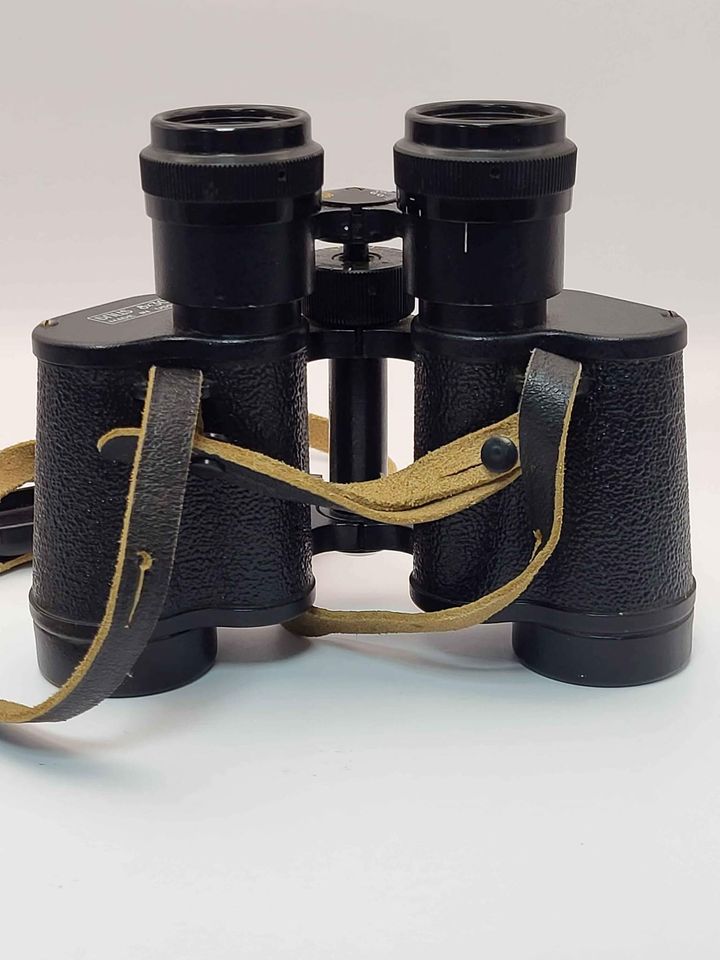 C4 Vintage authentic Binoculars ZOMZ Made in Russia 8 x 30 Black Leather Case Felt Lined V