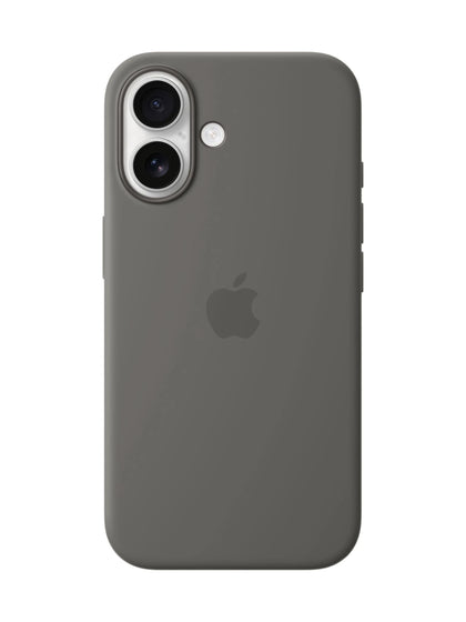 Apple iPhone 16 Silicone Case with Magsafe – Stone Grey