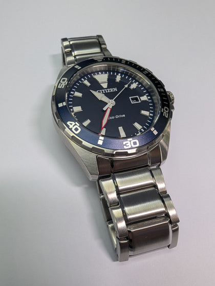 GENTS CITIZEN ECO DRIVE WATCH BOXED WITH EXTRA LINKS