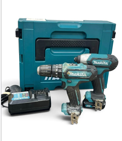 Makita CLX202AJ COMBI DRILL & IMPACT DRIVER SET