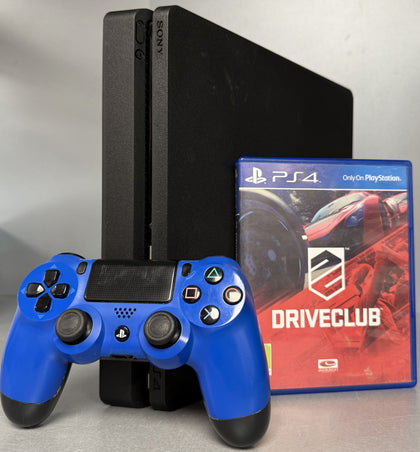 Sony Playstation 4 Slim 500GB Black Console Bundle ( + Driveclub ) ** Unboxed **
